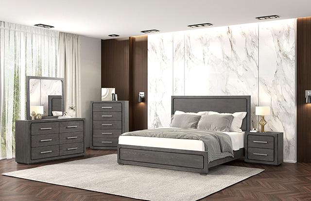 Crowthorne Bed White & Grey