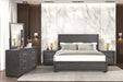 Crowthorne E.King & Queen Bed Grey & White - Jax Mattress (Jacksonville, FL)