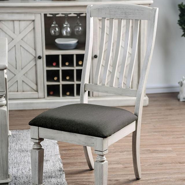 Georgia Antique White/Gray Side Chair (2/CTN) image