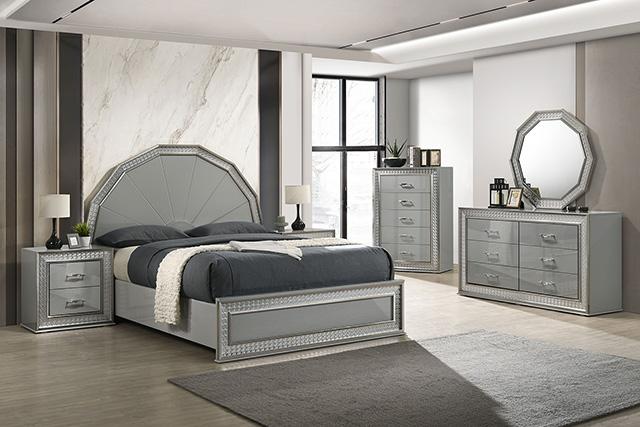 Cassiopeia Queen Bedroom Set Squre & Circular - Jax Mattress (Jacksonville, FL)