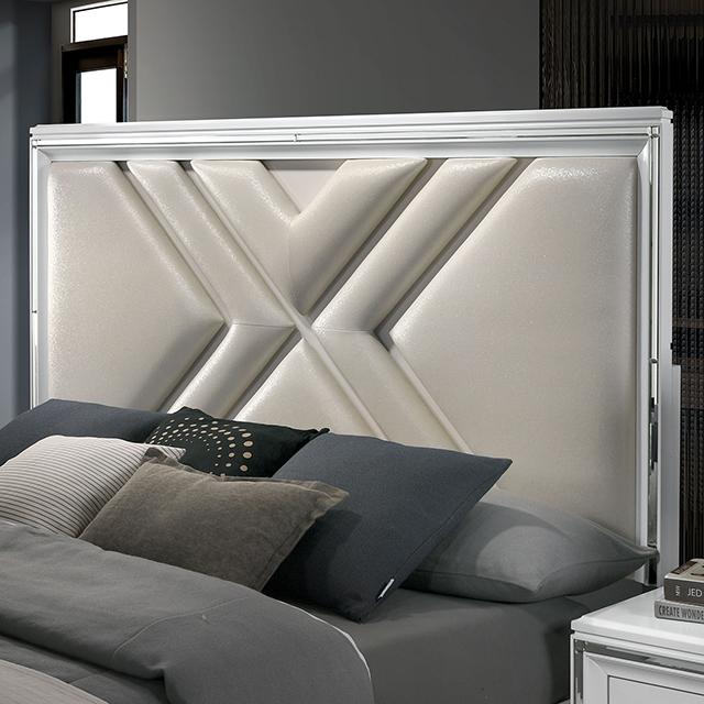 Emmeline 4 & 5 Piece Queen Bedroom Set Gray & White - Jax Mattress (Jacksonville, FL)