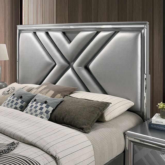 Emmeline 4 & 5 Piece Queen Bedroom Set Gray & White - Jax Mattress (Jacksonville, FL)