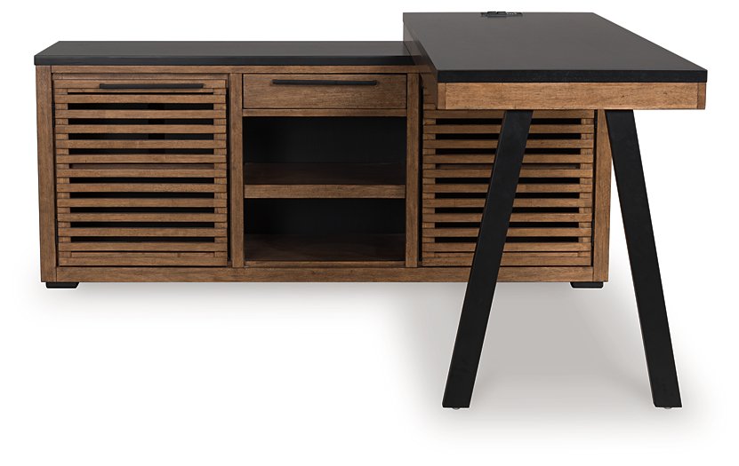 Kallari Credenza with Desk Return