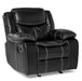 Bastrop Glider Reclining Chair in Black 8230BLK-1 - Jax Mattress (Jacksonville, FL)