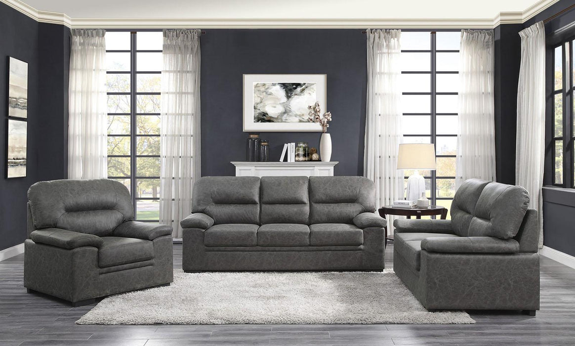 Michigan Loveseat in Dark Gray 9407DG-2 - Jax Mattress (Jacksonville, FL)