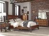 Holverson Queen Platform Bed in Rustic Brown & Gunmetal 1715-1* - Jax Mattress (Jacksonville, FL)
