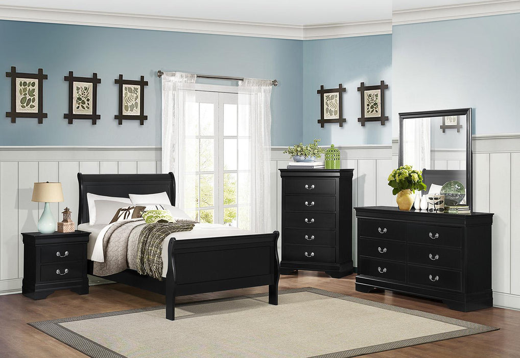 Mayville 2 Drawer Nightstand in Black 2147BK-4 - Jax Mattress (Jacksonville, FL)