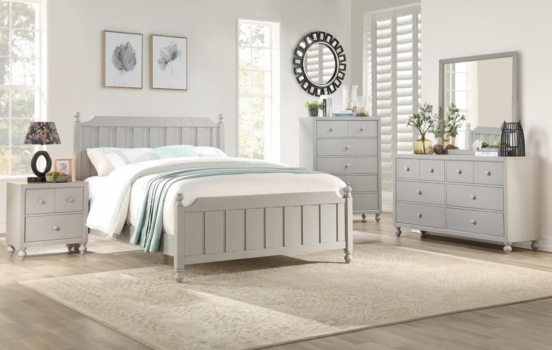 Wellsummer 5 Drawer Chest in Gray 1803GY-9 - Jax Mattress (Jacksonville, FL)