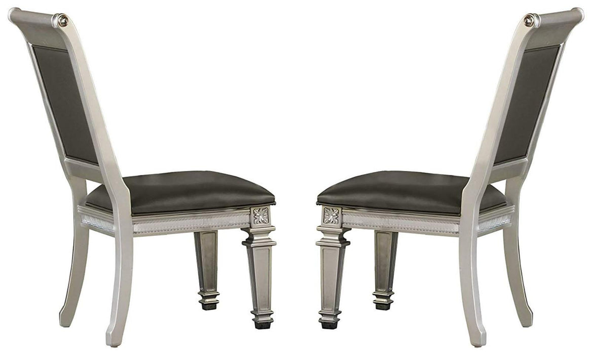 Bevelle Side Chair in Silver (Set of 2) 1958S