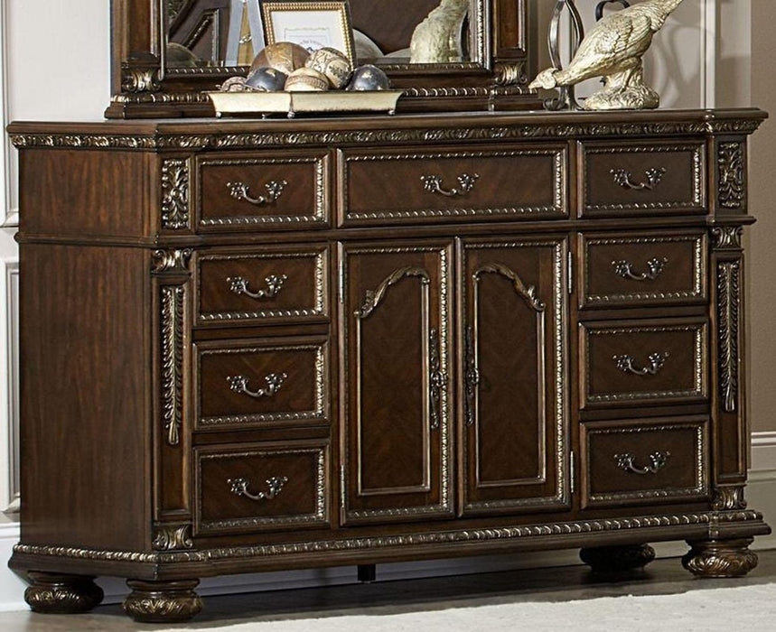 Catalonia 9 Drawer Dresser in Cherry 1824-5