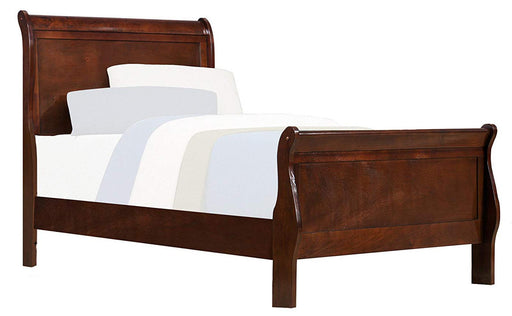 Mayville Twin Sleigh in Brown Cherry 2147T-1 - Jax Mattress (Jacksonville, FL)