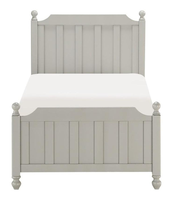 Wellsummer Twin Panel Bed in Gray 1803GYT-1*