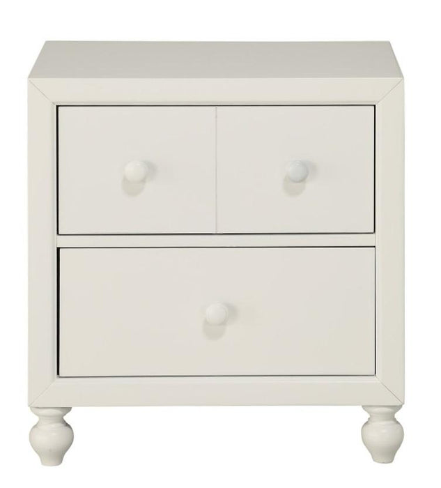 Wellsummer 2 Drawer Nightstand in White 1803W-4