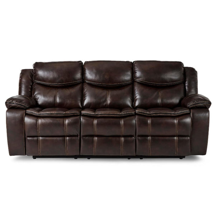 Bastrop Double Reclining Sofa in Brown 8230BRW-3