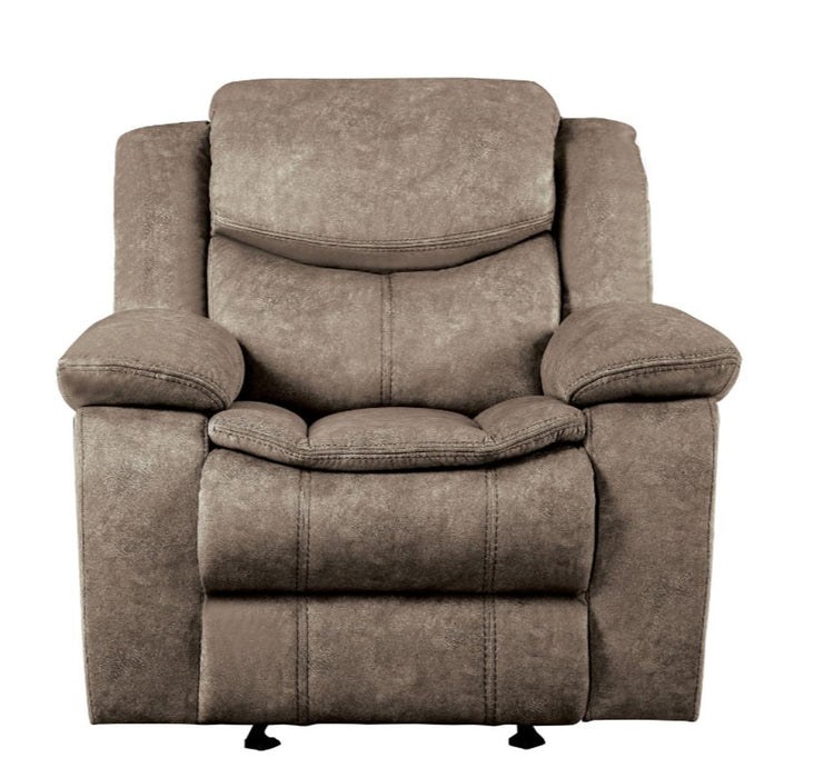 Bastrop Glider Reclining Chair in Brown 8230FBR-1