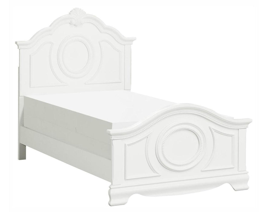 Lucida Twin Panel Bed in White 2039TW-1* - Jax Mattress (Jacksonville, FL)