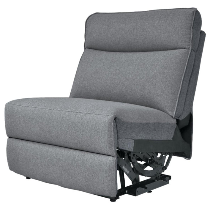 Maroni Power Armless Reclining Chair in Dark Gray/Light Gray 8259-ARPW - Jax Mattress (Jacksonville, FL)