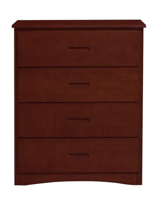 Rowe 4 Drawer Chest in Dark Cherry B2013DC-9