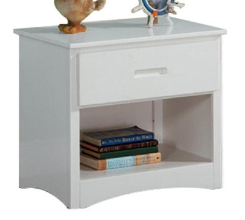Galen 1 Drawer Night Stand in White B2053W-4