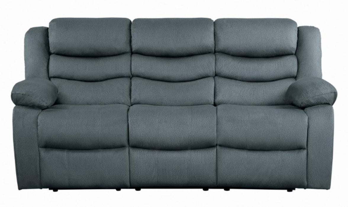 Discus Double Reclining Sofa in Gray 9526GY-3