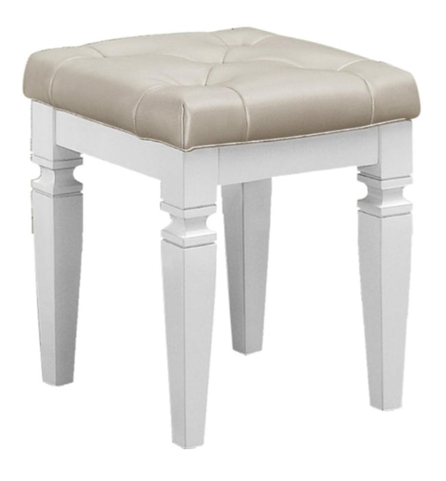 Allura Vanity Stool in White 1916W-14