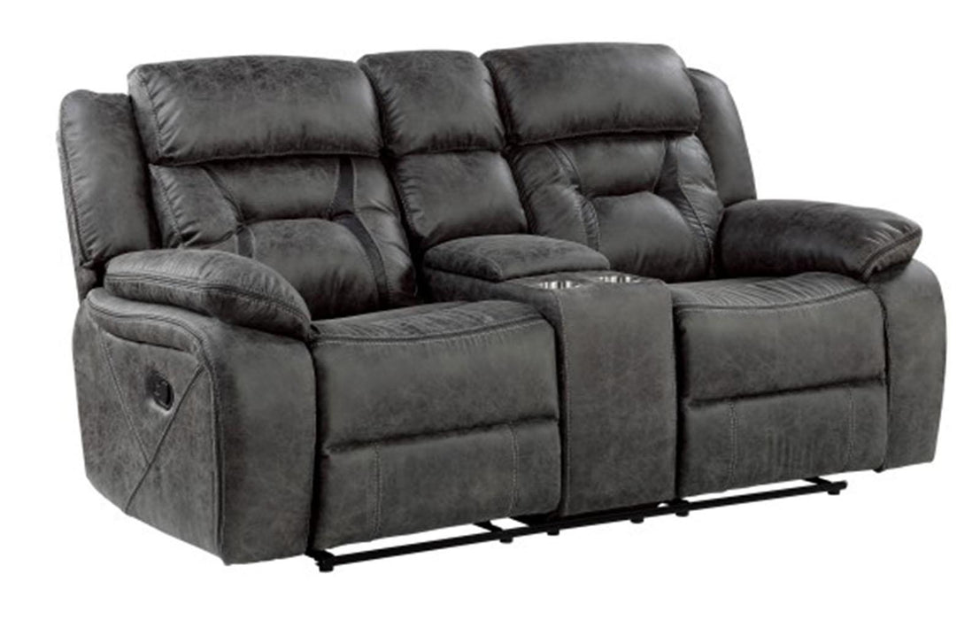 Madrona Hill Double Reclining Loveseat in Gray 9989GY-2
