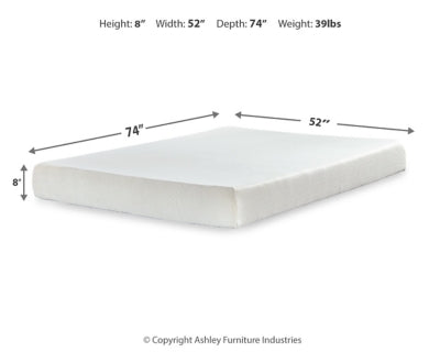 Chime 8 Inch Memory Foam Mattress in a Box - Jax Mattress (Jacksonville, FL)