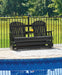 Hyland wave Outdoor Glider Loveseat - Jax Mattress (Jacksonville, FL)