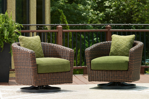 Horizon Hall Outdoor Swivel Lounge Chair with Cushion - Jax Mattress (Jacksonville, FL)