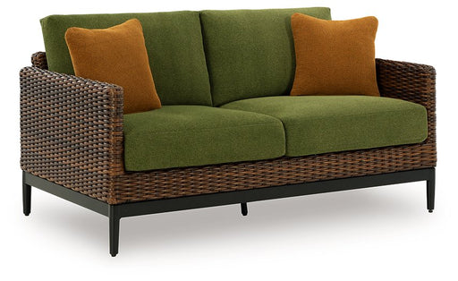 Horizon Hall Outdoor Loveseat with Cushion - Jax Mattress (Jacksonville, FL)