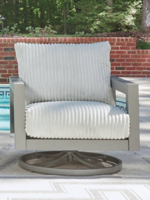 Hurley Park Outdoor Swivel Chair with Cushion - Jax Mattress (Jacksonville, FL)