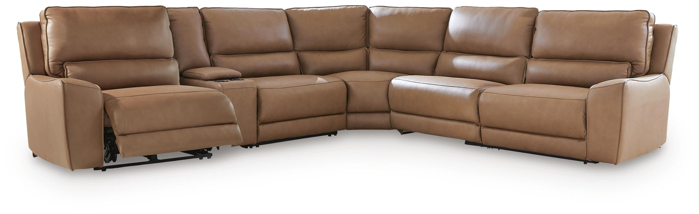 DeepWakes Reclining Sectional with Storage Console - Jax Mattress (Jacksonville, FL)