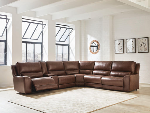 DeepWakes Reclining Sectional with Storage Console - Jax Mattress (Jacksonville, FL)