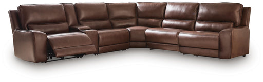 DeepWakes Reclining Sectional with Storage Console - Jax Mattress (Jacksonville, FL)