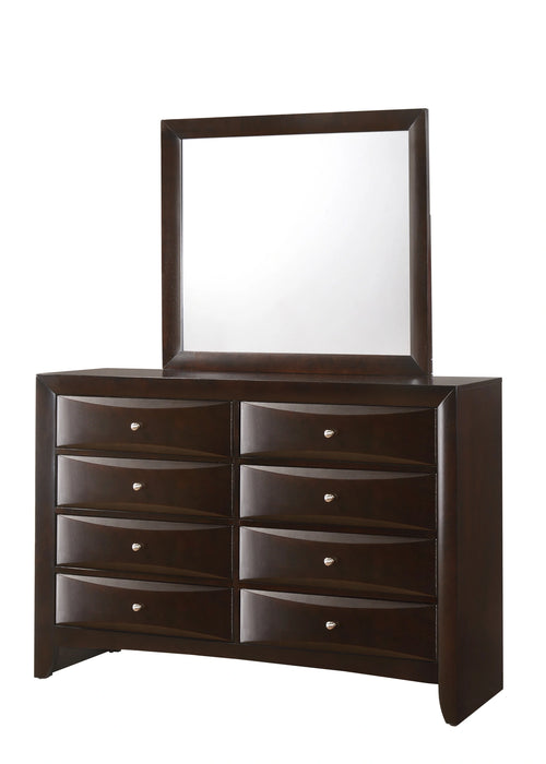 Crown Mark Emily Mirror in Dark Cherry image