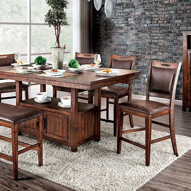 Wichita 6 Pc Counter Ht Table Set with Bench - Jax Mattress (Jacksonville, FL)