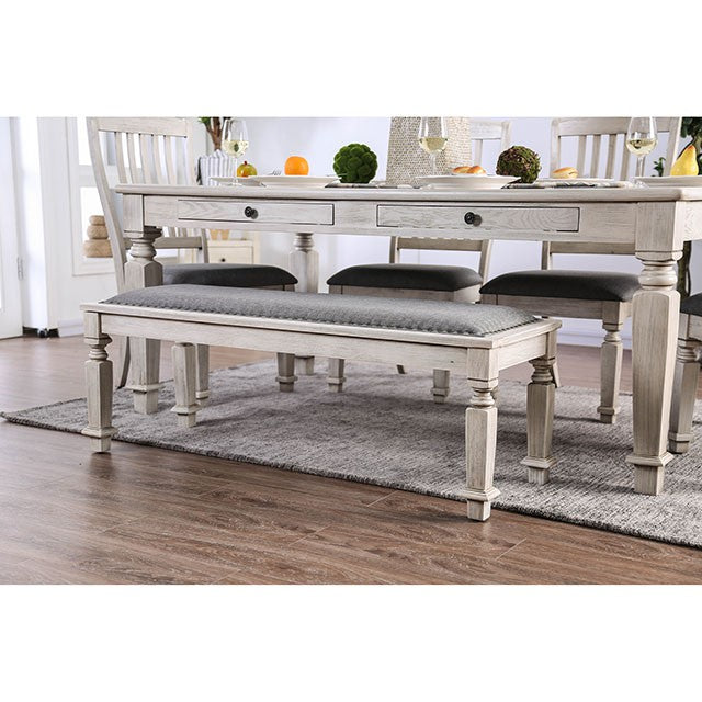 Georgia 6 Pc Dining Table Set with Bench - Jax Mattress (Jacksonville, FL)