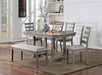 Laquila Dining Table Set Bench - Jax Mattress (Jacksonville, FL)