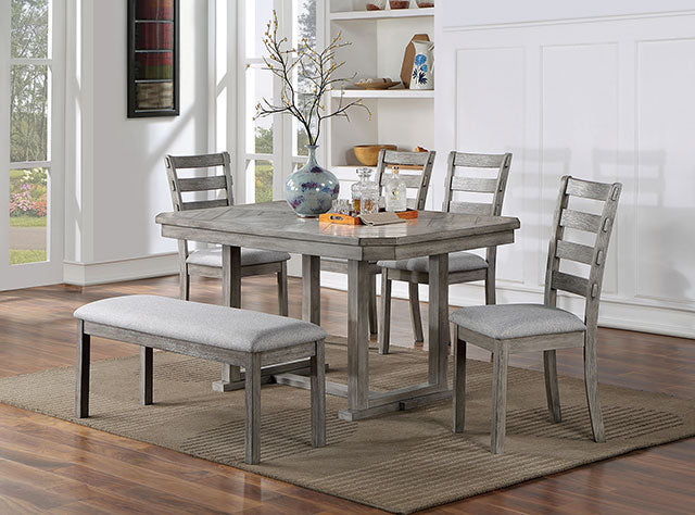 Laquila Dining Table Set Bench - Jax Mattress (Jacksonville, FL)