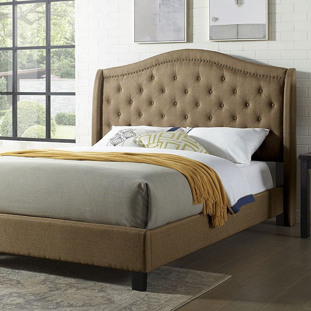 Carly Cal.King, E.King, Full, & Queen Bed Grey & Brown - Jax Mattress (Jacksonville, FL)