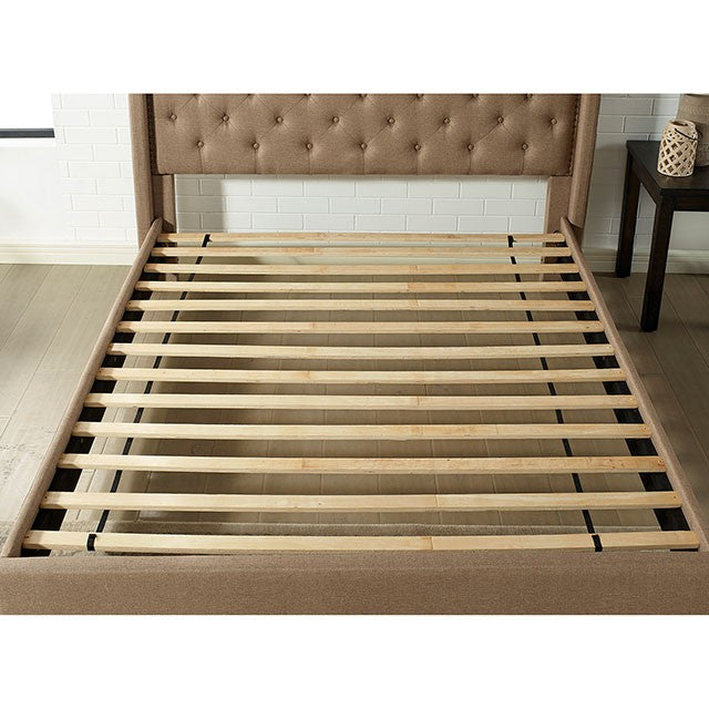 Carly Cal.King, E.King, Full, & Queen Bed Grey & Brown - Jax Mattress (Jacksonville, FL)