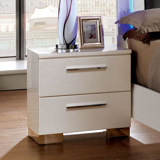 CLEMENTINE Glossy White Night Stand image