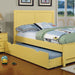 PRIAM Full & Twin Bed, White/Gray, Pink, Chrome, & Yellow - Jax Mattress (Jacksonville, FL)