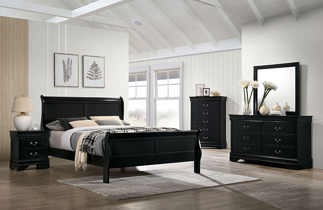 Louis Philippe Queen Bedroom Set - Jax Mattress (Jacksonville, FL)