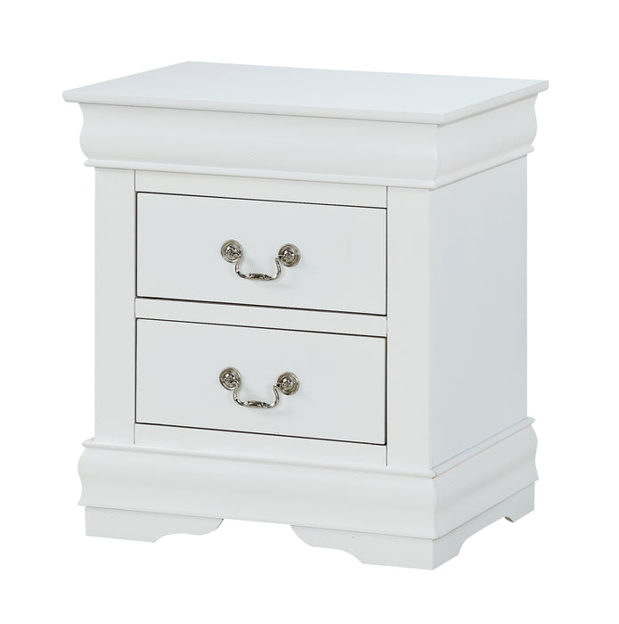 LOUIS PHILIP NIGHTSTAND WHITE