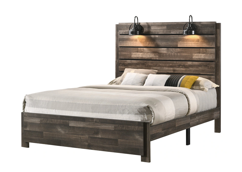 Carter Platform Bed In 1 Box - Brown