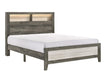 Crown Mark Furniture Rhett Queen Platform Bed in Gray image