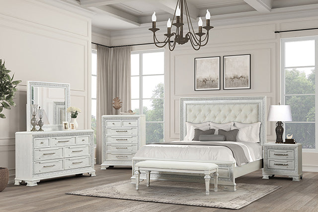 Stella Mia E.King & Queen Bed White & White - Jax Mattress (Jacksonville, FL)