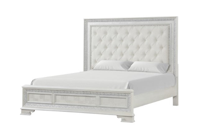 Stella Mia E.King & Queen Bed White & White - Jax Mattress (Jacksonville, FL)