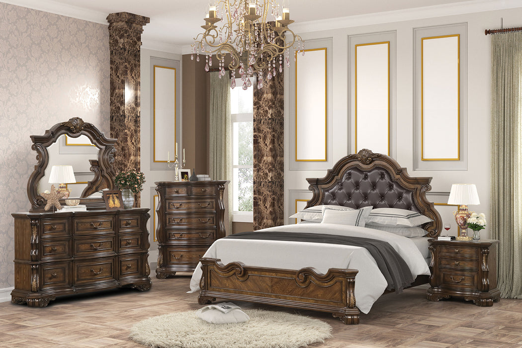 Leovanni 4 Pc Queen Bedroom Set Brown - Jax Mattress (Jacksonville, FL)